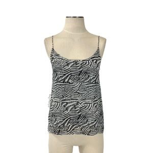 H&M- Zebra Printed Cami Top Size 2.